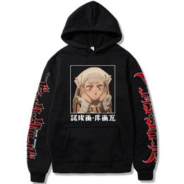 Black Clover Hoodie Hip Hop Anime Noelle Silva Pullovers Tops Long Sleeves Autumn Man Clothes Y0803