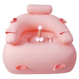 Sex furniture Inflatable Furniture With Vibrator Dildo Sofa Chair Toys For Women Masturbator G-spot Adult Games Soft Silicones. 1013