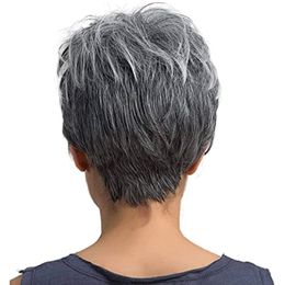 Short Synthetic Wigs for Women Omber Wig with Bangs Natural Hair for White Womenfactory direct