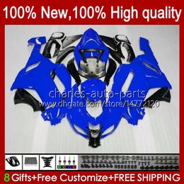 Body Kit For KAWASAKI NINJA ZX 6R 600 CC 600CC 6 R ZX-600 2007 2008 Bodywork 10No.87 ZX-636 ZX600C ZX636 07-08 ZX-6R ZX 636 ZX600 ZX6R 07 08 Motorcycle Fairing glossy blue