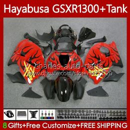 Hayabusa For SUZUKI GSXR 1300CC GSXR-1300 1300 CC 02 03 04 05 06 07 Body 74No.268 GSX-R1300 GSX R1300 96-07 GSXR1300 96 1996 1997 1998 1999 2000 2001 Fairings Red & flames