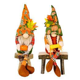 Party Supplies Harvest Festival Decoration Gnome with Long Leg Nisse Dwarf Swedish Figurines Kitchen Decor Birthday Present XBJK2108