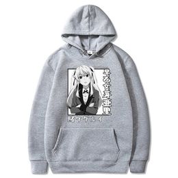 Kakegurui Hoodie Men's Sweatshirt Anime Mary Saotome Printed Long Sleeve Streetswear Tops Y0803