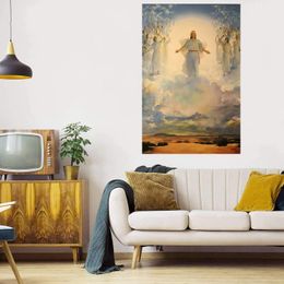SECOND COMING OF JESUS CHRIST Home Decor Huge Oil Painting On Canvas Handpainted &HD Print Wall Art Pictures Customization is acceptable 21061401