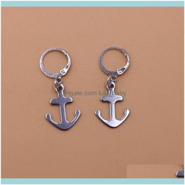 Jewelry1Pair Small Arrow Circle Earrings For Women Jewelry Sier Color Anchor Hoop Fashion Womens Earing Oorbellen Z05 & Hie Drop Delivery 20