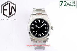 EW Maker Top Quality Watches Unisex 36mm x 11mm 214270 Explorer No DATE 904L Steel CAL.3132 Movement Mechanical Automatic Mens Watch Men's Wristwatches