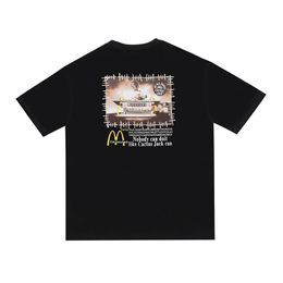 2023 Spring summer Oversize S-XL Men's T-Shirts fast food nobody Snack Bar Collaborate Tee Men t shirt Women Street skateboard Casual cotton Tshirt