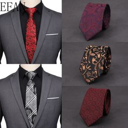 Men's Ties Stripe Plaid Paisley Flower Floral 7cm Jacquard Necktie Accessories Daily Wear Cravat Wedding Party Gift C81 - 120