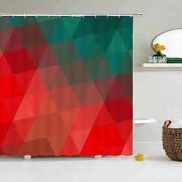 Shower Curtains Colorful Pattern 3d Printed Bathroom Curtain With Hooks Home Waterproof Polyester Bath