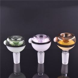 14mm 18mm male female glass tobacco bowl Beautiful Slide bowl smoking Accessories For Water Bongs Pipes