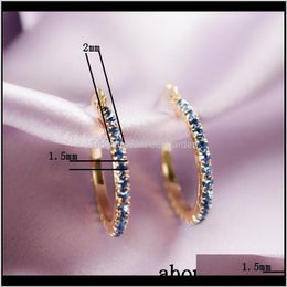 Hoop & Hie Fashion Creativity Refreshing Style Golden Circle Women Earrings Cocktail Party Aessories Prom Jewelry Drop Delivery 2021 Fjuch