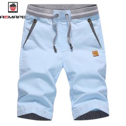 AEMAPE brand Casual Shorts Men Cottonlinen mens shorts est Summer Fashion Bermuda Beach Plus Size joggers 210629
