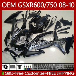 Injection Mould For SUZUKI Body GSXR 600 750 CC 600CC 750CC GSXR600 K8 GSX-R750 88No.106 GSXR-600 GSXR-750 08 09 10 GSXR750 GSX-R600 2008 2009 2010 OEM Fairing glossy black