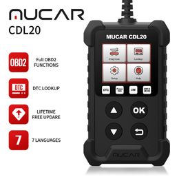 -Thinkcar Mucar CDL20 Automotive Professional Car Diagnostic Outils OBD 2 Tool de scanner de lecteur de code de code moteur