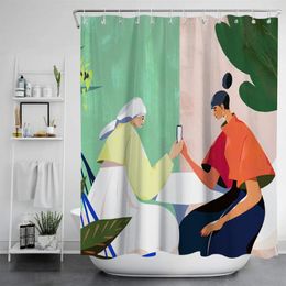 Shower Curtains Northern Prints Curtain Waterproof Thick Bath For Bathroom Bathtub Large Wide Bathing Cover Free 12 Hooks