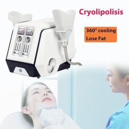 High quality Diamond ICE sculpture fat freezing machine 360 cryo body slimming machine 2 handles working at the same time for cellulite reduction
