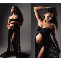 Maternity Photography Props Clothes For Pregnant Women Maternity Dresses For Photo Shoot Pregnancy Dress Photography Q0713