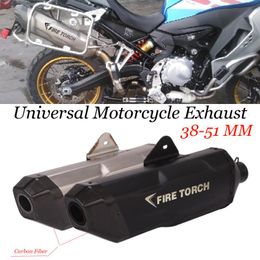 r6 carbon fiber NZ - 51mm Universal Motorcycle Exhaust Pipe Modified Carbon Fiber Muffler Db Killer For Ninja400 ZX-10R Cb400 R1 R6 System