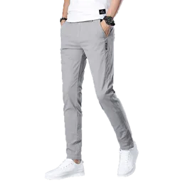 Styles Brand Men Pants Casual Mens Business Male Trousers Classics Mid weight Straight Full Length Fashion breathing Pant %100 c