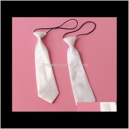 10Pcs Sublimation White Neck Kids Tie Heart Transfer Printing Custom Consumables Material 4Ru8G Dabcm