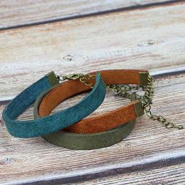 plain leather bracelets Rabatt Verstellbarer Riemen personalisierte benutzerdefinierte Männer Frauen Plain Wrap Vintage Lederarmbänder für Gravur