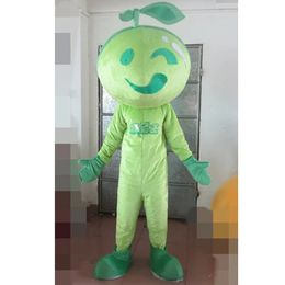 Halloween Green apple Mascot Costume High quality Customization Cartoon Plush Anime theme character Christmas Carnival Adults Party Fancy Outfit