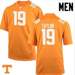 Custom 009 Youth women Tennessee Vols Darrell Taylor #19 Football Jersey size s-5XL or custom any name or number jersey