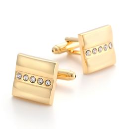 Gold Cufflinks Jewellery shirt cufflink for mens Brand Fashion Cuff link Wedding Groom Button Cuff Links AE590492000125