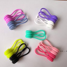 Multi-function Silicone Magnetic Wire Cable Organiser Phone Key Cord Clip USB Earphone Clips Data line Storage Holder RRD11742