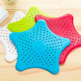 Kitchen Bathroom Sea Star Sucker Philtre Sink Drain Stopper Anti-clogged Floor Sewer Outfall Hair Philtre Colanders Strainer Supplies T500927