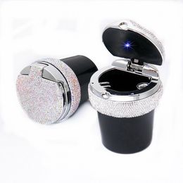 Mokeless Portable Ashtray With Blue LED Indicator Light Accessories Women Ideal For Car Home And Office