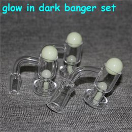 smoking pipes Fully Weld Quartz Terp Slurper Banger Nail with 2mm Thick Bevelled Domeless Spin Vacuum Nails for Glass Water Bongs
