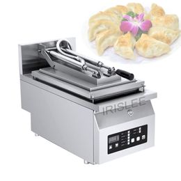 Commercial Electric Fried dumpling Machine Double head Thickened Stainless Steel Fried Steak Large Pancake maker
