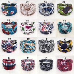 2021 Ethnic Floral Bohemia Headband Yoga Hair Band Women Retro Accessory Face Headwrap Cloth Fashion Head Band 64 Designs