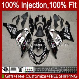 Injection Body For KAWASAKI NINJA ZX 6R 600CC 6 R 636 600 CC ZX6R 13 14 15 16 17 18 12No.72 ZX-636 ZX-6R ZX600 ZX636 2013 2014 2015 2016 2017 2018 OEM Fairing Kit black west