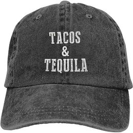 Funny Unisex Denim Cap Tacos&tequila Baseball Dad Cap Classic Adjustable Sports Trucker Hip Hop Gorras Vintage Male Hat Q0805