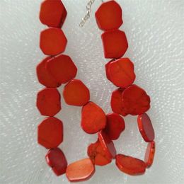 -Frauengeschenk Unregelmäßige orange türkisfarbene Scheibe Choker Halskette übertreiben Goldperlen 845 q2