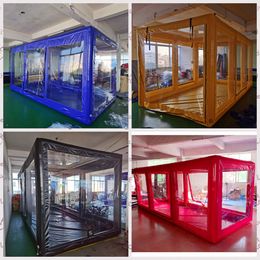 Customise car air inflation inflatable spray booth garage exhibition capsule storage marquee bag with fireproof PVC by ship to USA