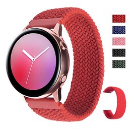 Braided Solo Loop band Strap for Samsung Galaxy watch 3/46mm/42mm/active 2/Amazfit gts bracelet Huawei GT 2 Pro 20/22mm watchband straps