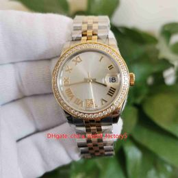 WF Maker Best Quality Watches Ladies 36mm Datejust 126283 President Diamond 18k Gold & Steel CAL.3235 Movement Automatic Women's Watch Wristwatches