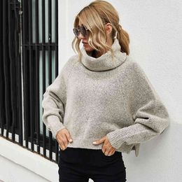 Autumn Winter Turtleneck Sweater Pullovers Women Vintage Pink Casual Streetstyle Knitted Sweater Jumper Harajuku Sweater Tops 210415