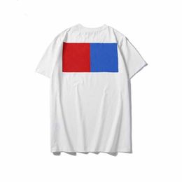 2021 summer mens T shirt European American fashion simple menn women couples breathable letter printing casual brand top