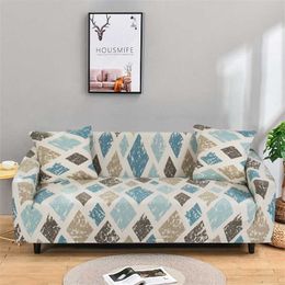 Modern Elastic Sofa Cover for Living Room Spandex Sofa Slipcovers Tight Wrap All-inclusive Couch Cover Furniture Protector 211102