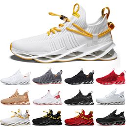 Wholesale Non-Brand men women running shoes Blade slip on triple black white red Grey Terracotta Warriors mens gym trainers outdoor sports sneakers