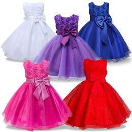 1-10yrs Teenage Clothing Christmas Girl Dress Summer Princess Wedding Party dress sequins Sleeveless New Year For Girls Clothes Q0716