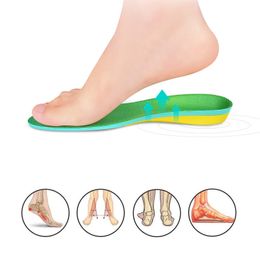 Eva Flat Foot Arch Support Orthopedic Insoles For Shoes Men Women Pad Inserts Breathable Absorption Sports Insoles