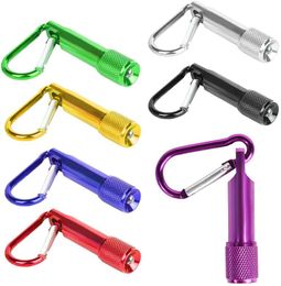 2021 Mini LED Flashlight Keychains Portable Carabiner Night Walking torch Lighting for Home and Outdoor Activities