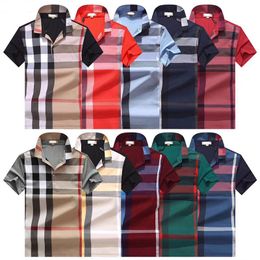 Summer Brand Clothes Luxury Designer Polo Shirts Men Casual Fashion Snake Bee Print Embroidery T Shirt High Street Mens s