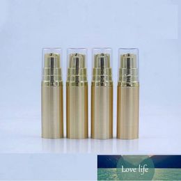5ML Empty Emulsion Airless Bottle Gold Plastic Refillable Cosmetic Container Top Grade Sample Essence Airless Bottle Factory price expert design Quality Latest
