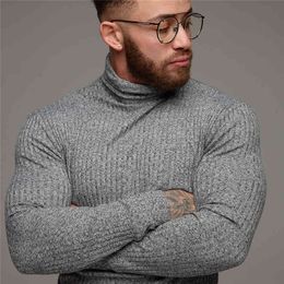 Fashion Winter Warm Sweater Men Turtleneck Mens Sweaters Slim Fit Pullover Men Classic Sweter Men Knitwear Pull Homme 210421